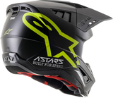 ALPINESTARS SM5 Motorcycle Helmet - Compass - Matte Black/Yellow Fluo - XS 8303321-1559-XS