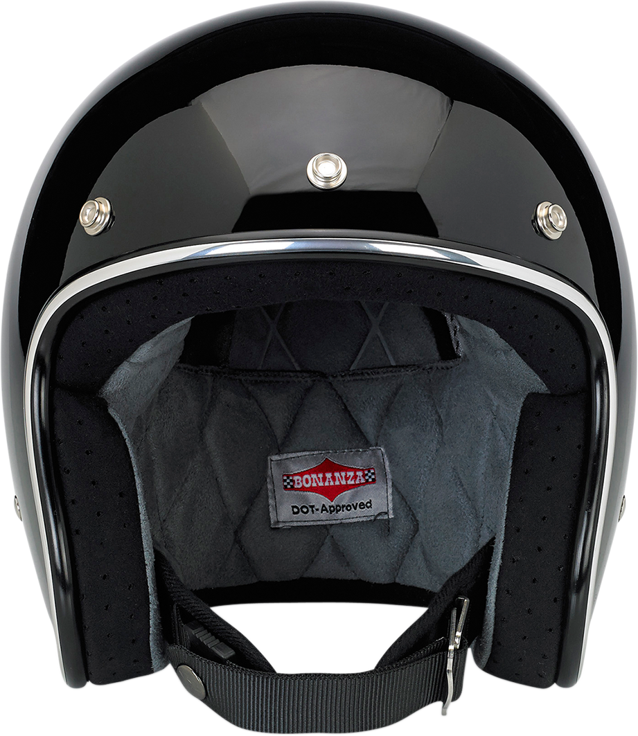 BILTWELL Bonanza Motorcycle Helmet - Gloss Black - XS 1001-101-201