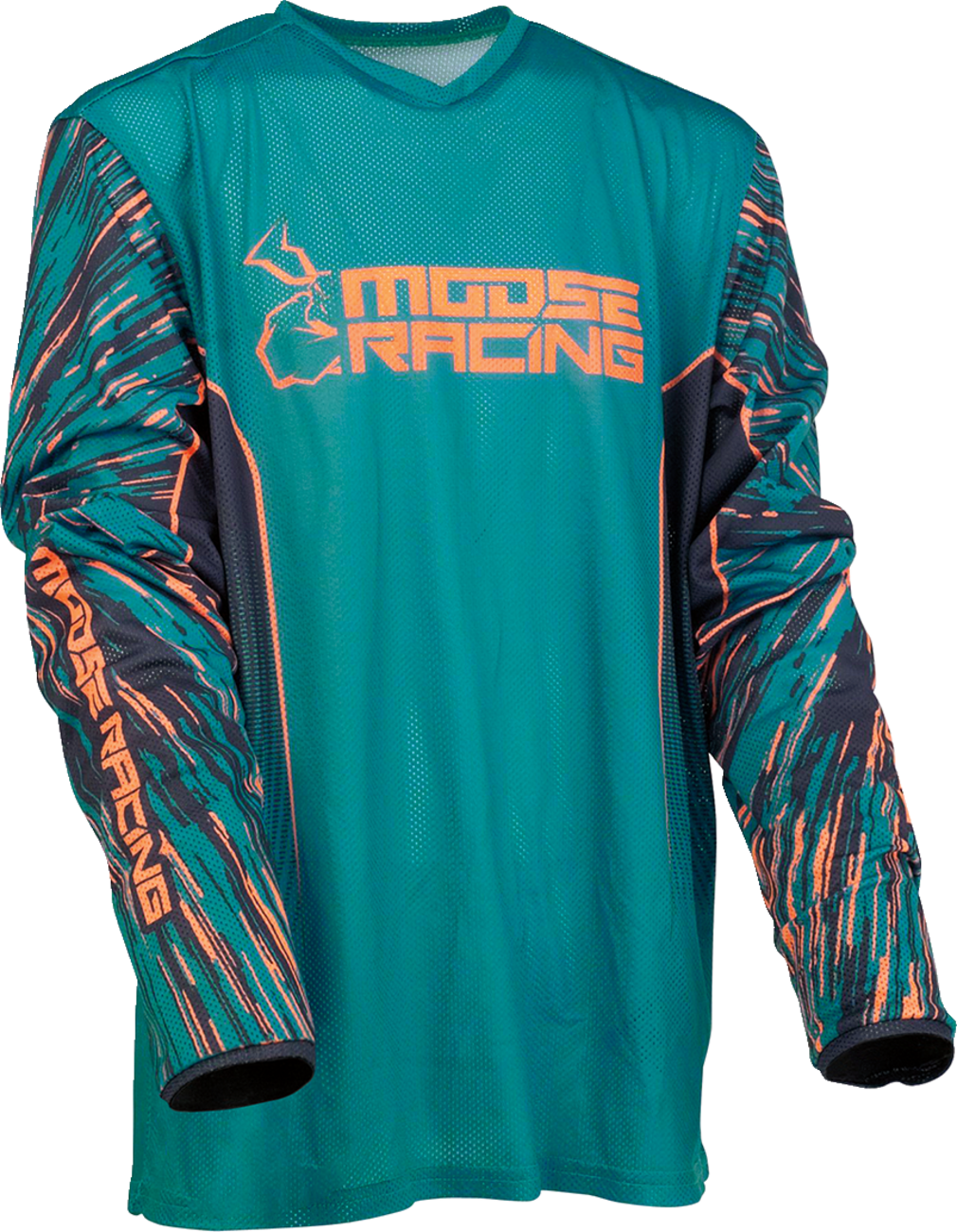 MOOSE RACING Youth Agroid Jersey - Blue/Orange - Large 2912-2332