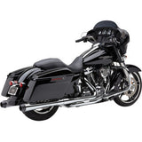 COBRA El Diablo 4" Mufflers for FL - Chrome/Black 6208