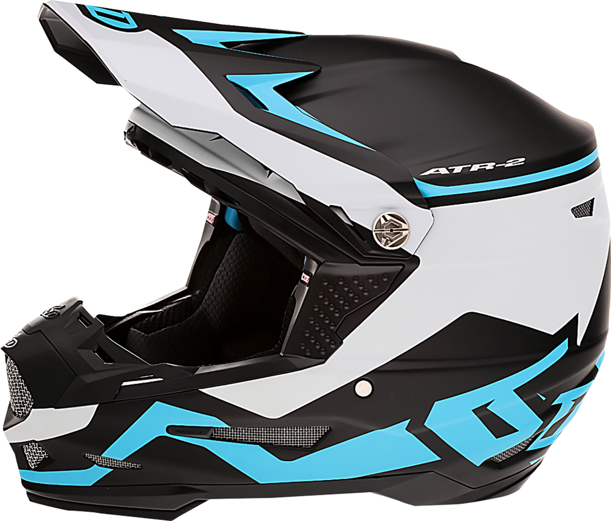 6D ATR-2 Motorcycle Helmet - Drive - Cyan - XS 12-2724