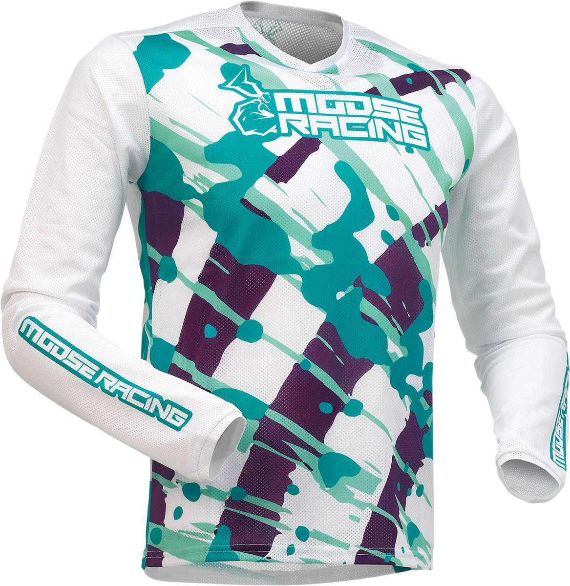 MOOSE RACING Youth Agroid Mesh Jersey - Purple/Teal - XL 2912-2173