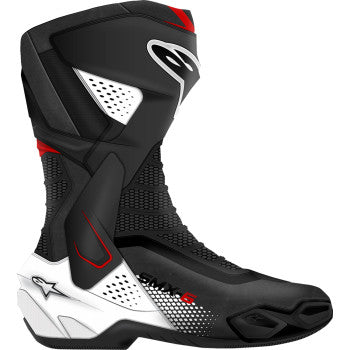 ALPINESTARS SMX-6 V3 Boots - Black/White/Red Graphic - US 9.5/EU 44 2223025-1406-44