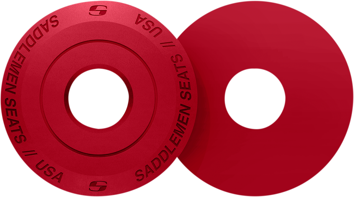 SADDLEMEN Fender Seat Washer - Red 14707RD