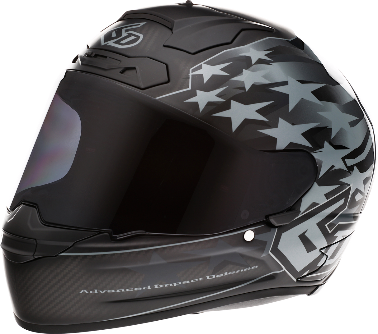 6D ATS-1R Motorcycle Helmet - Patriot - Black - Medium 30-0606