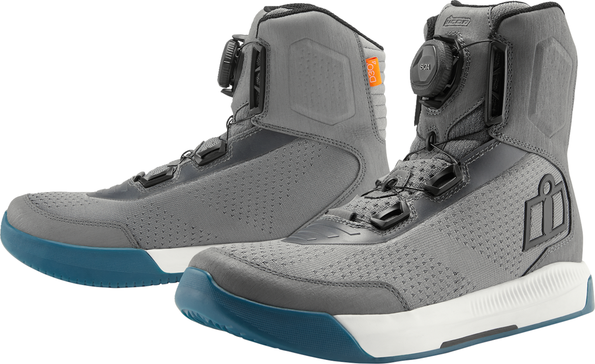 ICON Overlord™ Vented CE Boots - Gray - Size 12 3403-1277