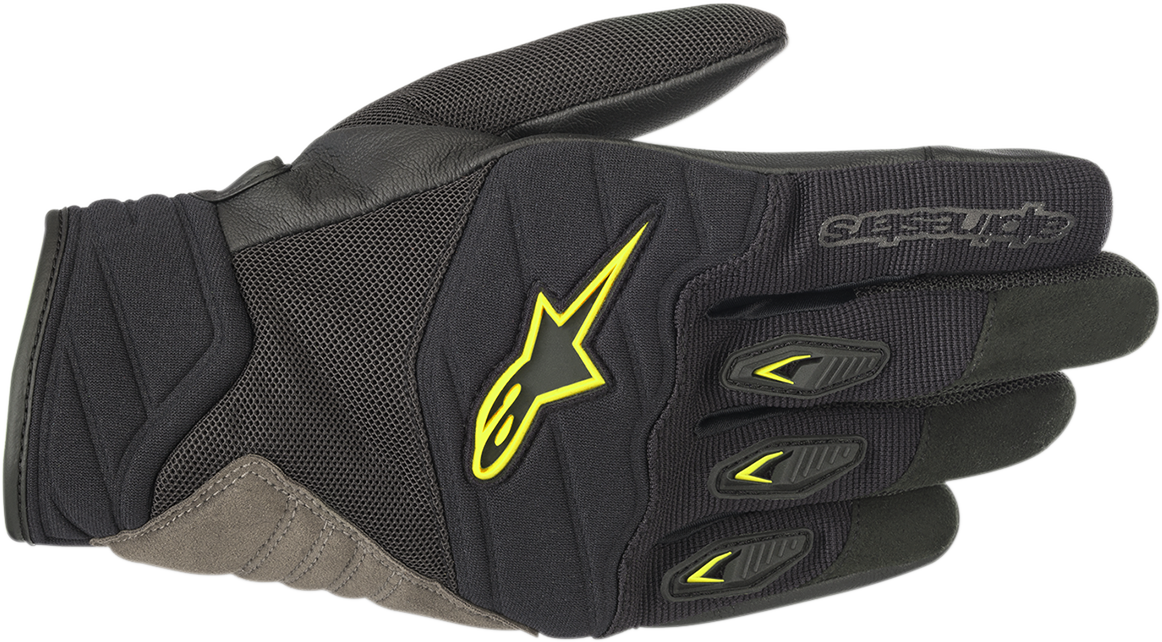 ALPINESTARS Shore Gloves - Black/Fluo Yellow - Small 3566318-155-S