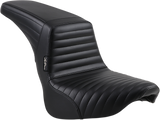 LE PERA Kickflip Seat - Pleated - Black - Softail '18-'21 LYB-590PT