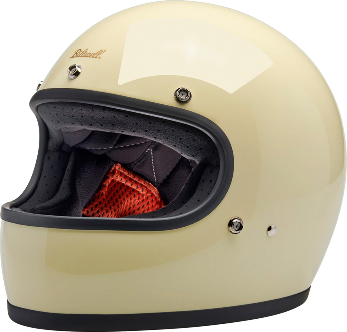 BILTWELL Gringo Motorcycle Helmet - Gloss White - Small 1002-102-502