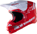 ALPINESTARS Supertech M8 Motorcycle Helmet - Radium 2 - MIPS® - Gloss Red/White - Small 8301523-3012-SM