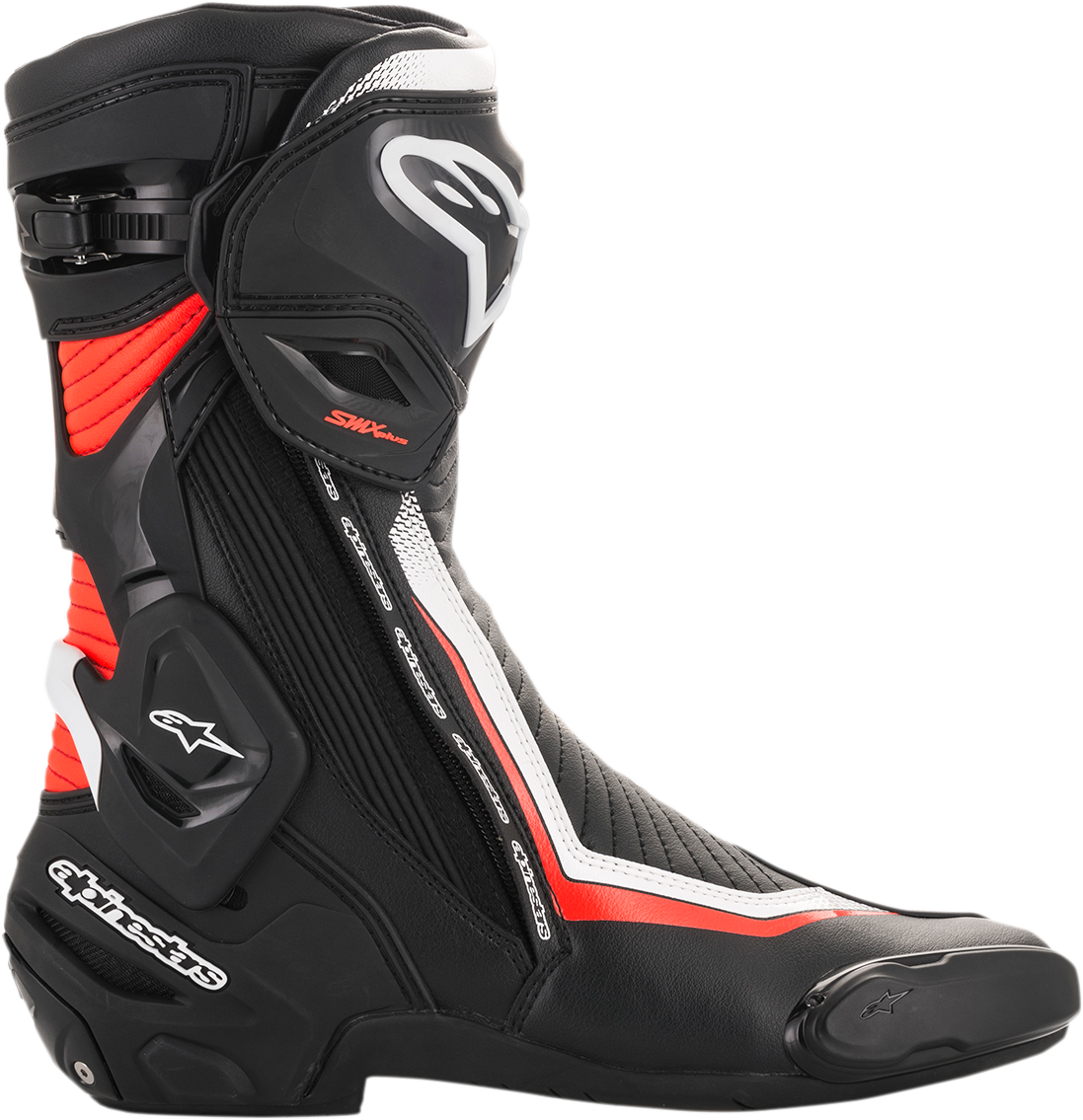 ALPINESTARS SMX+ Boots - Black/White/Red Fluorescent - US 10.5 / EU 45 2221019-1231-45