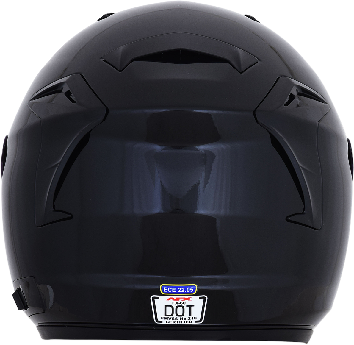 AFX FX-60 Motorcycle Helmet - Gloss Black - Large 0104-2563