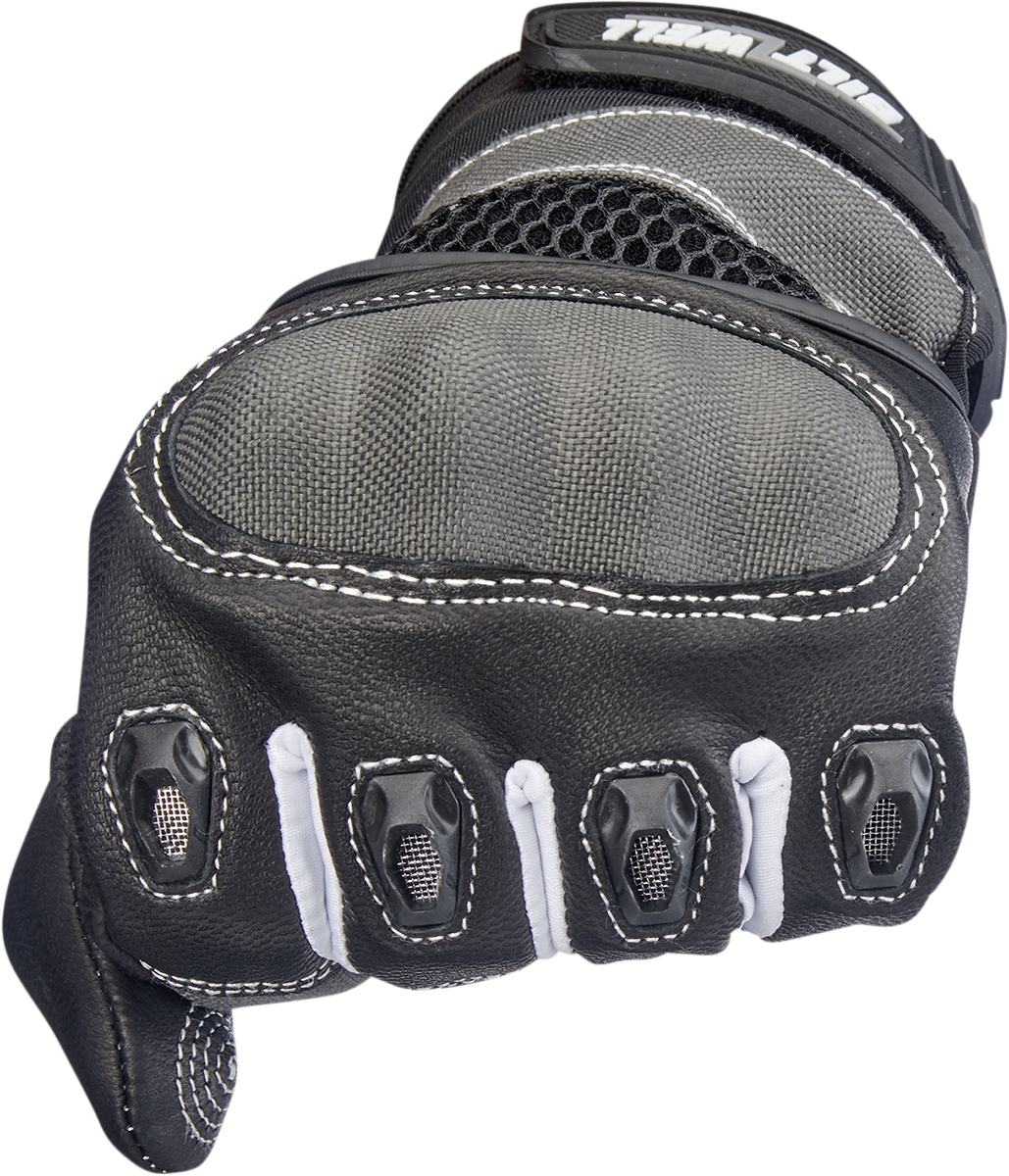 BILTWELL Bridgeport Gloves - Gray - Large 1509-1101-304