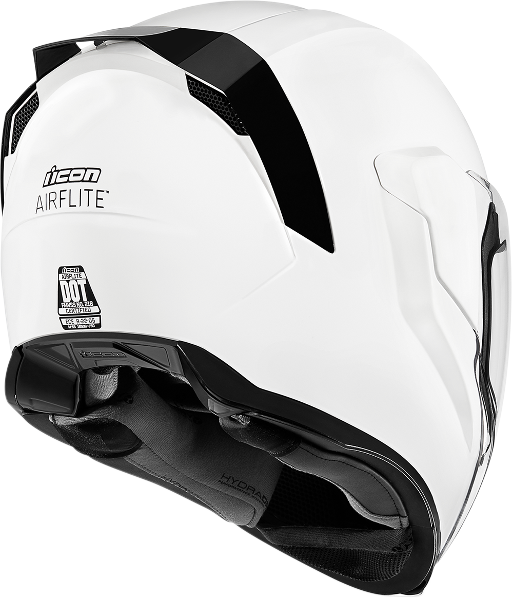 ICON Airflite™ Motorcycle Helmet - Gloss - White - Small 0101-10862