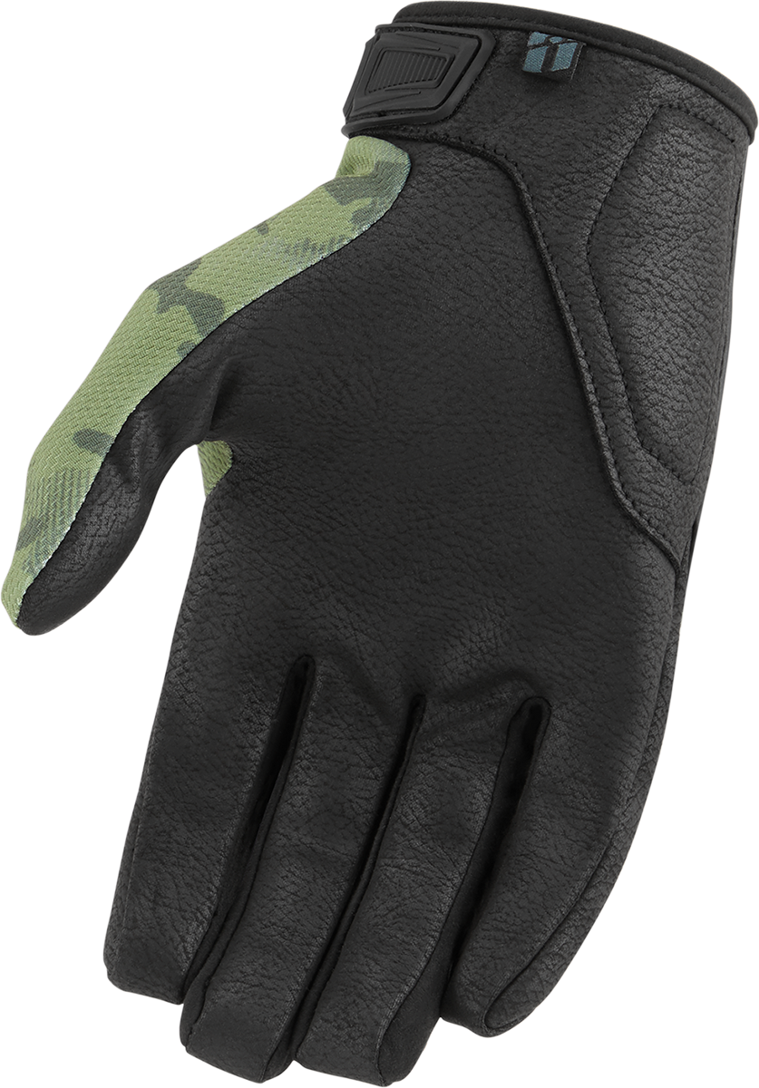 ICON Hooligan™ CE Gloves - Green Camo - 3XL 3301-4407