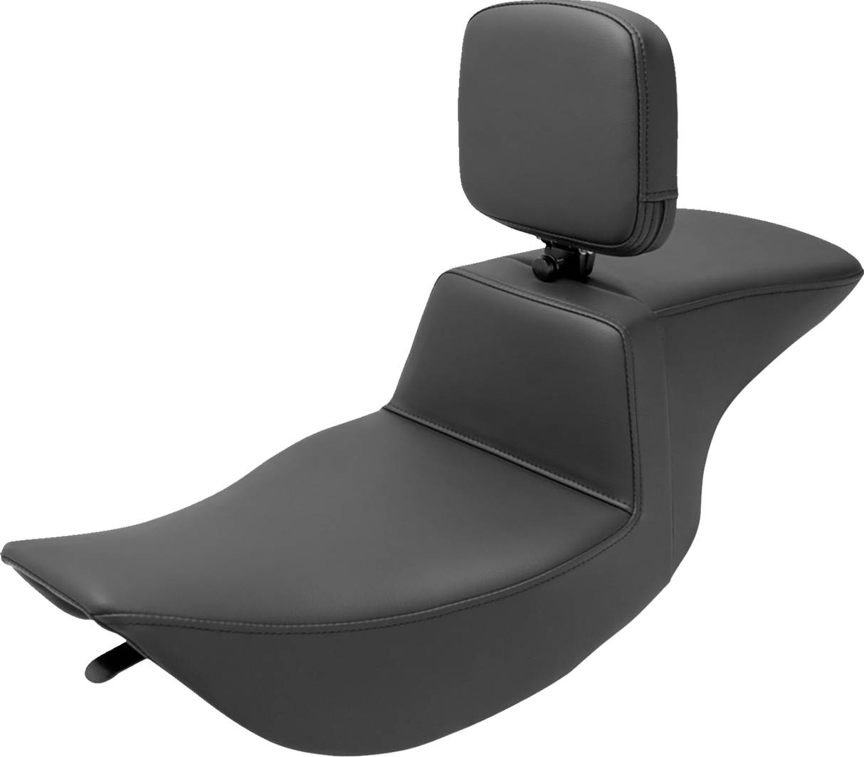 SADDLEMEN Tour Step Up Seat - Rider Backrest - Plain - FLHR/FLHX '97-'07 897-06-194BR