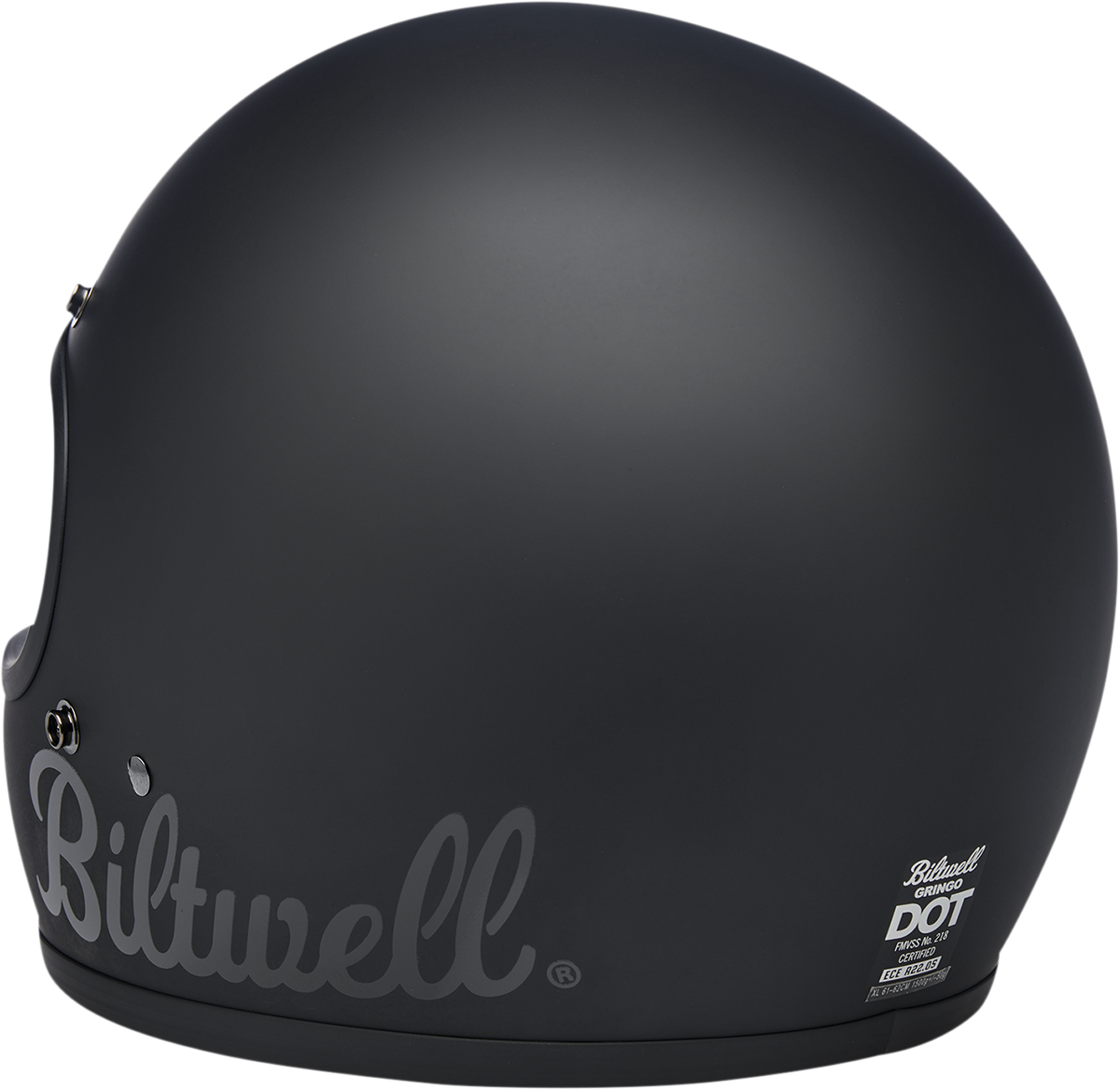 BILTWELL Gringo Motorcycle Helmet - Flat Black Factory - Small 1002-638-102