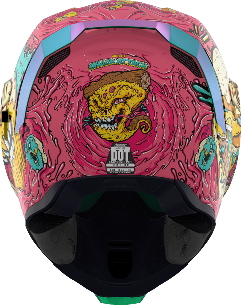 ICON Airflite™ Motorcycle Helmet - Snack Attack - MIPS® - Pink - 2XL 0101-16932