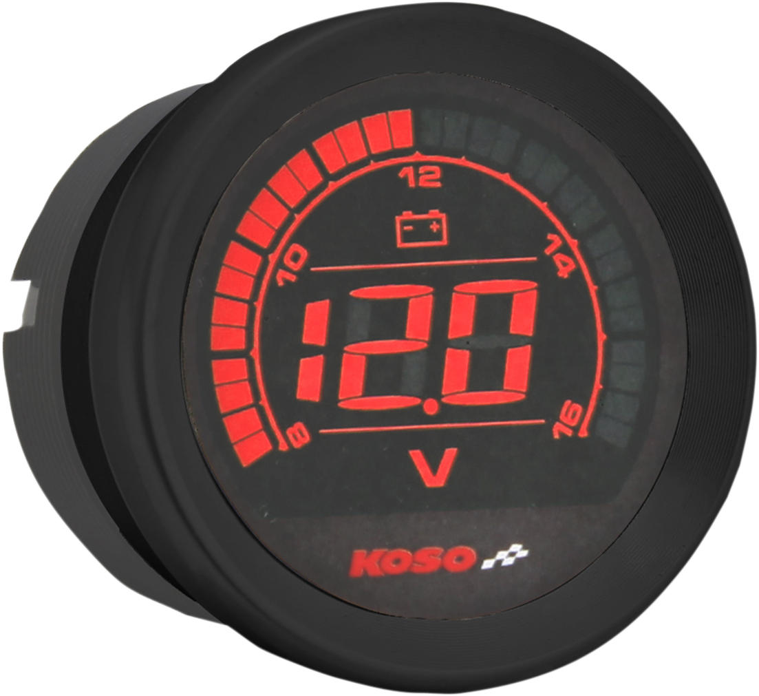 KOSO NORTH AMERICA 2" Voltmeter Gauge - Black BA050310