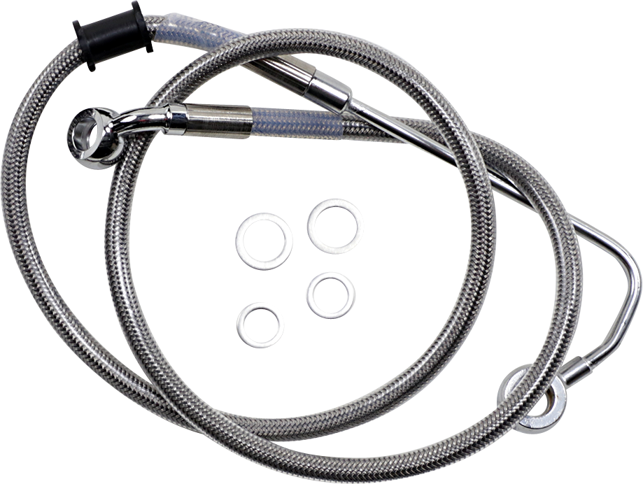 DRAG SPECIALTIES Brake Line - +6" - Stainless Steel - '15-'17 Softail 618300-6