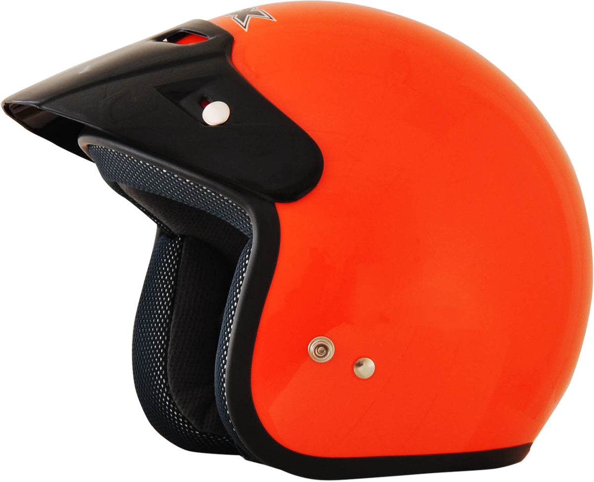 AFX FX-75Y Motorcycle Helmet - Safety Orange - Medium 0105-0033