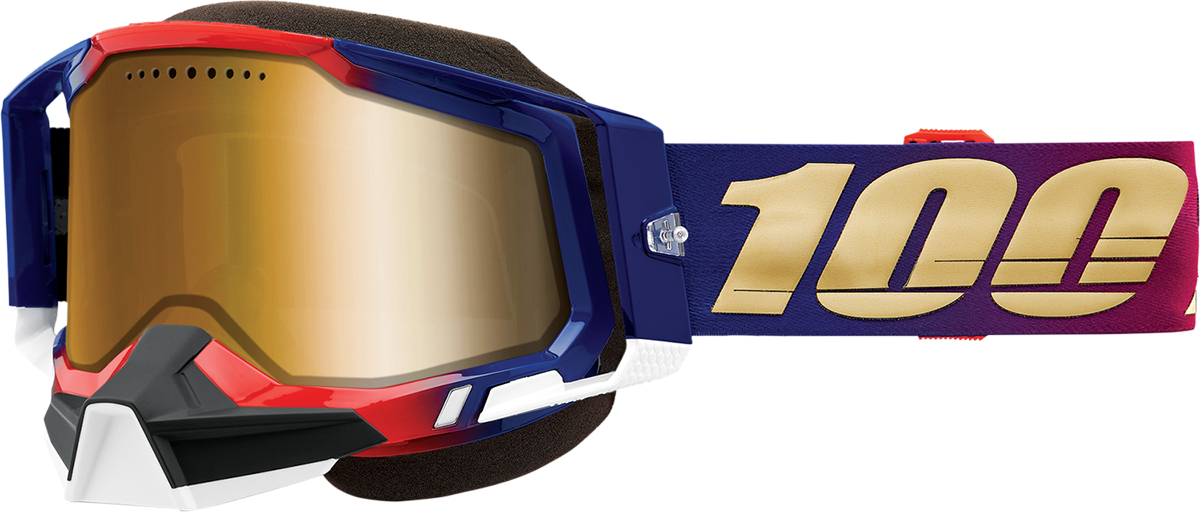 100% Racecraft 2 Snow Goggles - United - True Gold 50012-00006