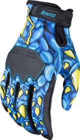 Guantes ICON Hooligan™ Kryola Kreep - Azul - XL 3301-4725