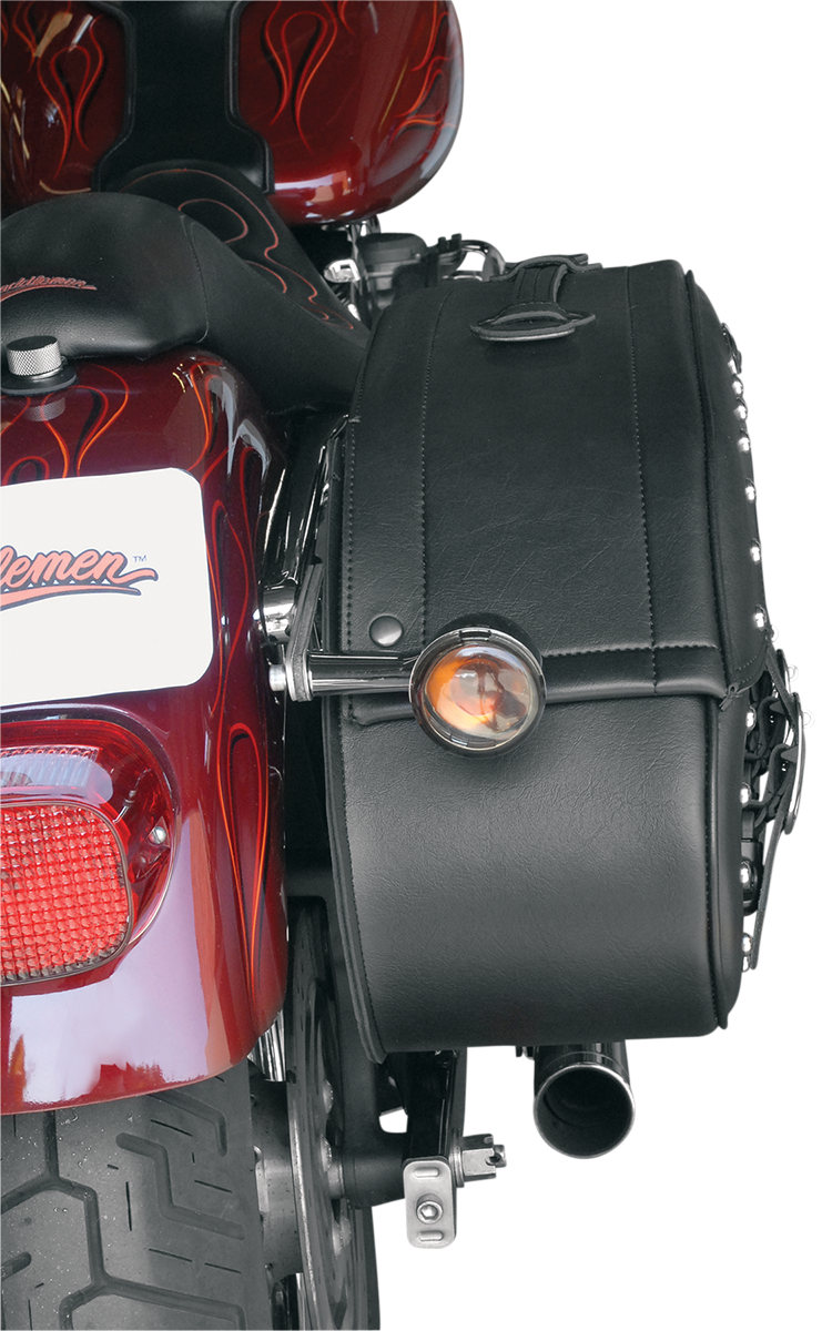 SADDLEMEN Saddlebag - Rigid - Slant - Desperado 3501-0225