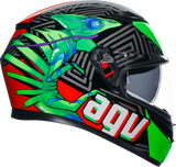 AGV K3 Motorcycle Helmet - Kamaleon - Black/Red/Green - Large 2118381004013L