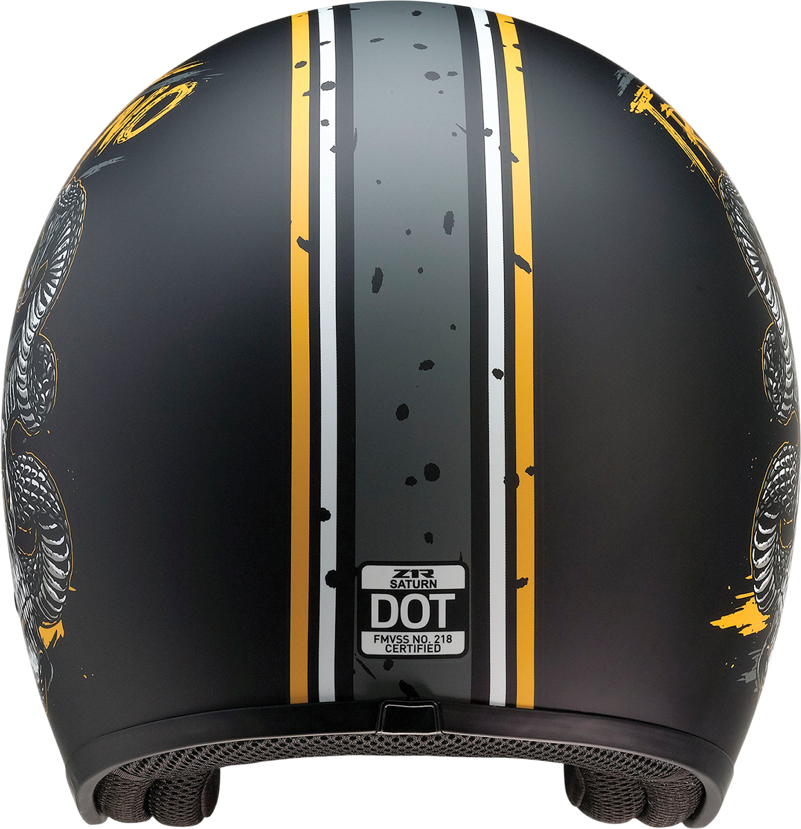 Z1R Saturn Motorcycle Helmet - Trust No One - Black/Yellow - Large 0104-2855