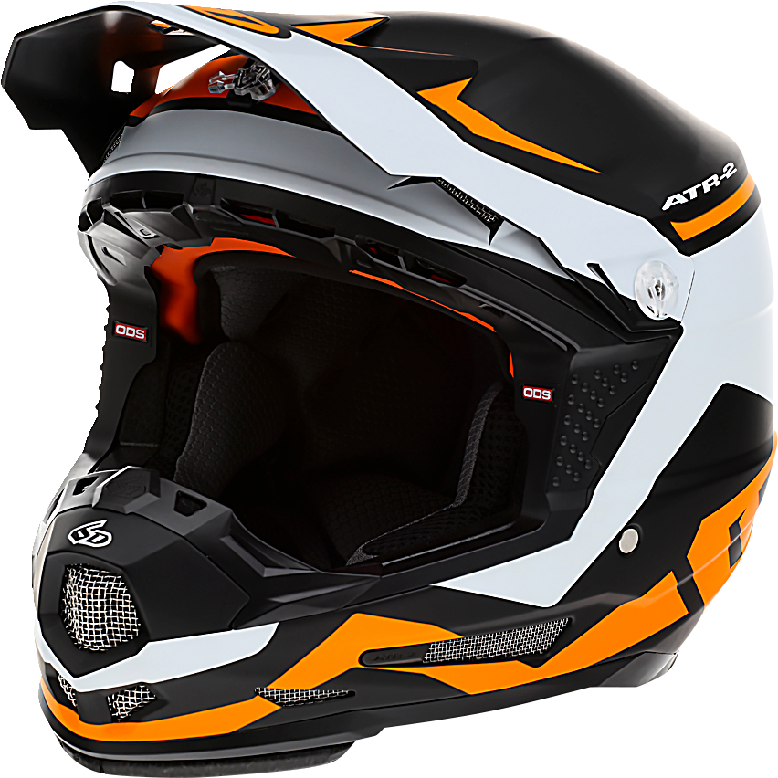 6D ATR-2Y Motorcycle Helmet - Drive - Neon Orange - Small 11-6310