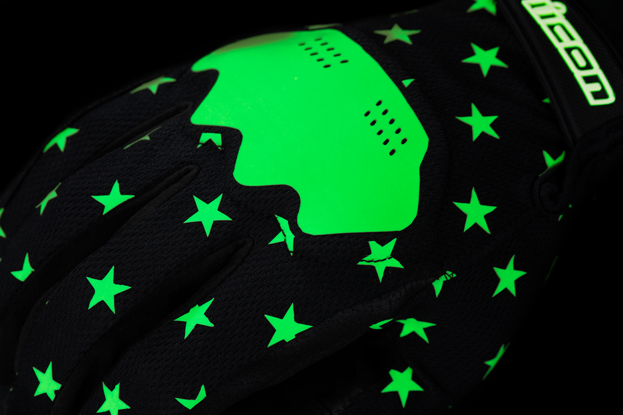 ICON Hooligan™ Old Glory Gloves - Glow - 3XL 3301-4697