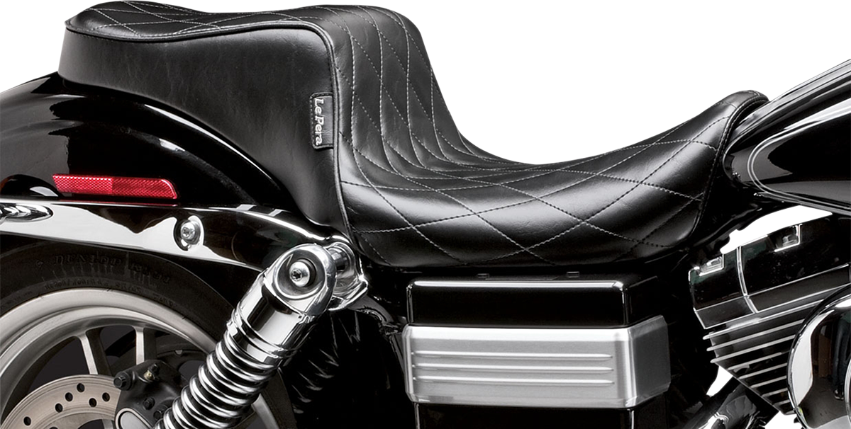 LE PERA Cherokee Seat - Diamond Pleated - Black - FXD '06+ LK-021DM