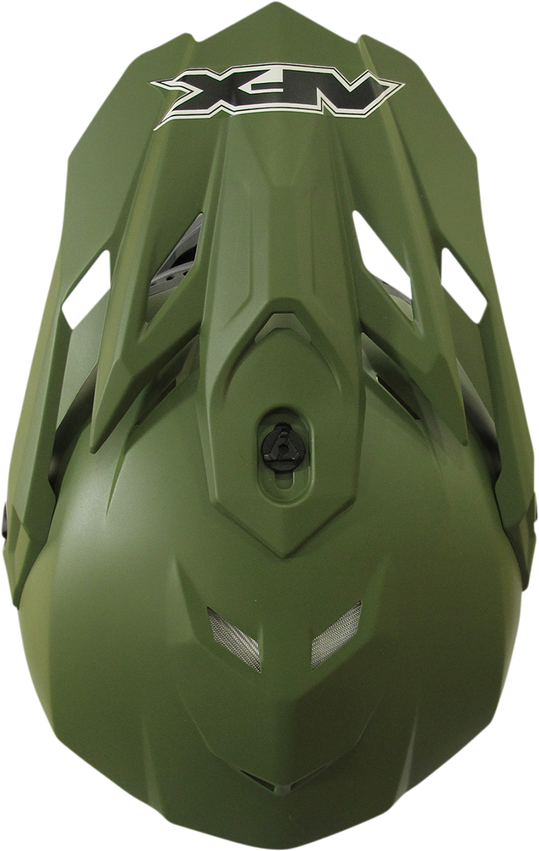 AFX FX-19R Motorcycle Helmet - Matte Olive - Medium 0110-7041