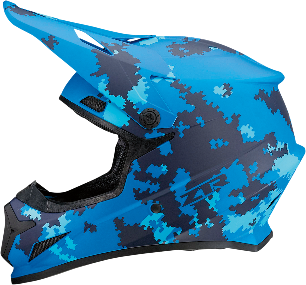 Z1R Rise Motorcycle Helmet - Digi Camo - Blue - Small 0110-7289