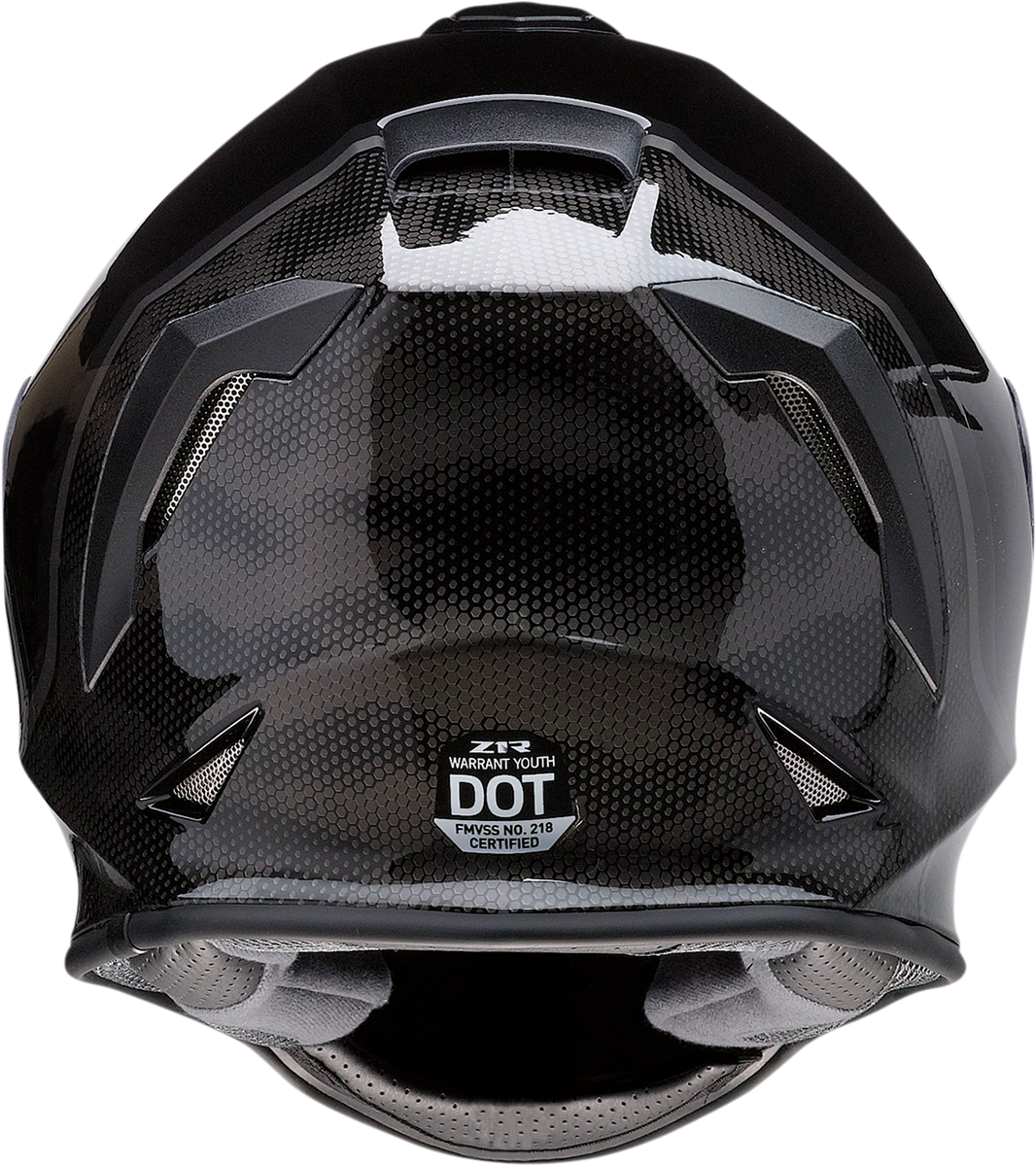 Z1R Youth Warrant Motorcycle Helmet - Kuda - Gloss Black - Medium 0102-0246