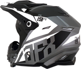 AFX FX-19R Motorcycle Helmet - Racing - Frost Gray - Medium 0110-7074