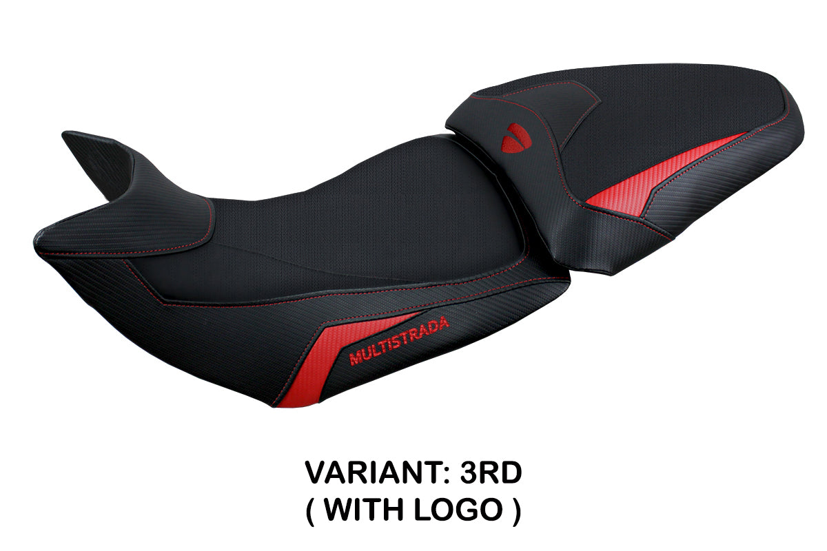 Ducati Multistrada 1200 1260 Seat Cover Tappezzeria 2015-2020 Red Black