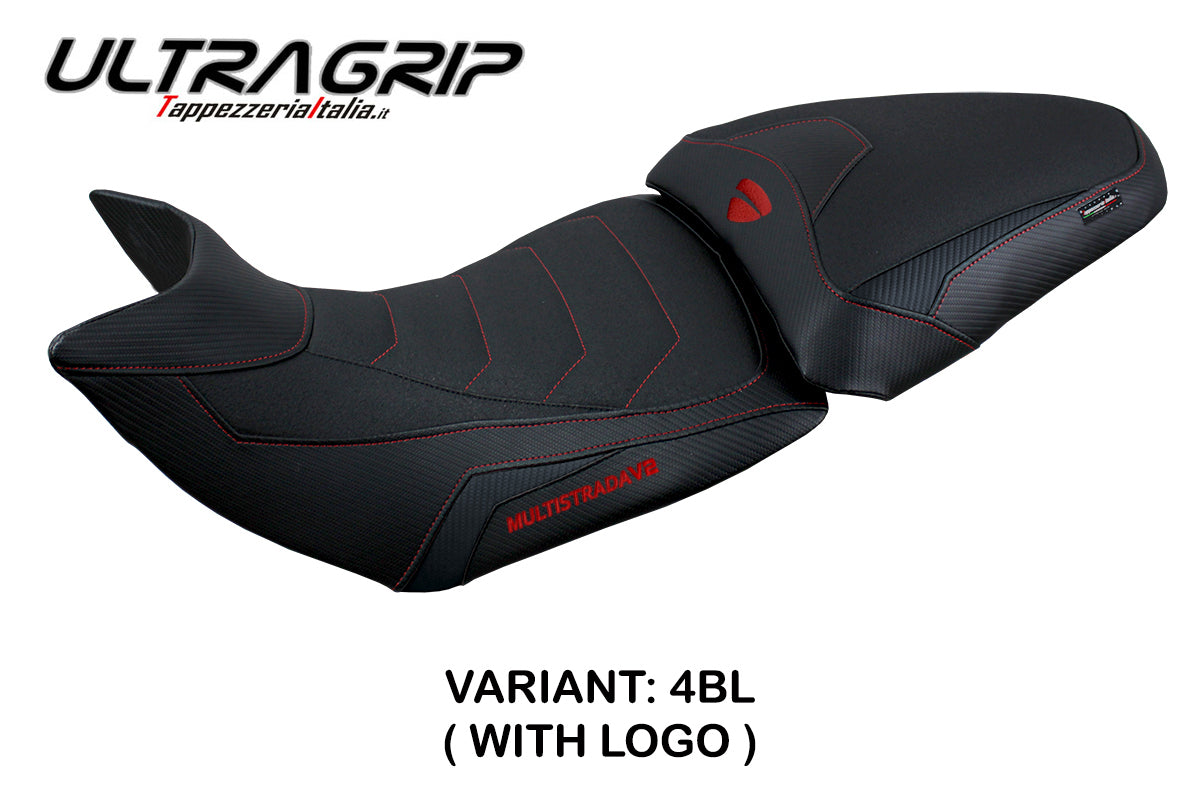 Ducati Multistrada V2 Seat Cover Tappezzeria 2021 2022 2023 Ultragrip Black