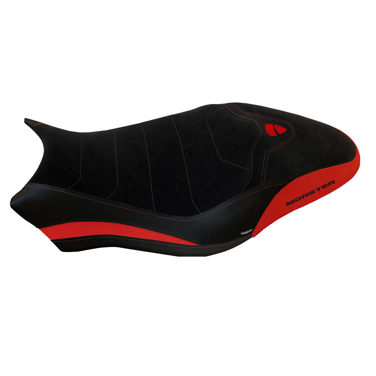 Ducati Monster 821 1200 Seat Cover Tappezzeria 2017-2020 Comfort Red Black