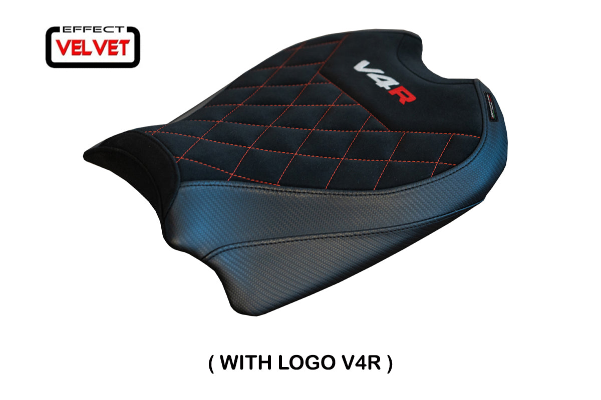 Ducati Panigale V4 R Seat Cover Tappezzeria 2018-2021 2022 2023 Black Diamond