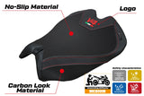 Ducati Panigale V4 2025 Seat Cover Tappezzeria Black Logo V4