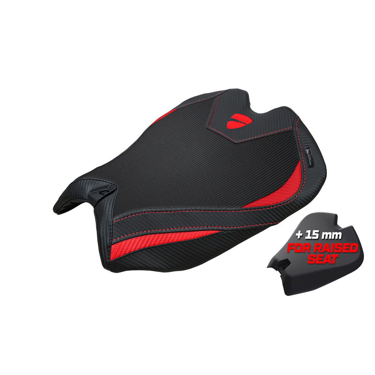 Ducati Panigale V4 2025 Seat Cover Tappezzeria Red Black Logo Ducati