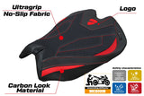 Ducati Panigale V4 2025 Seat Cover Tappezzeria Ultragrip Red Black Logo Ducati