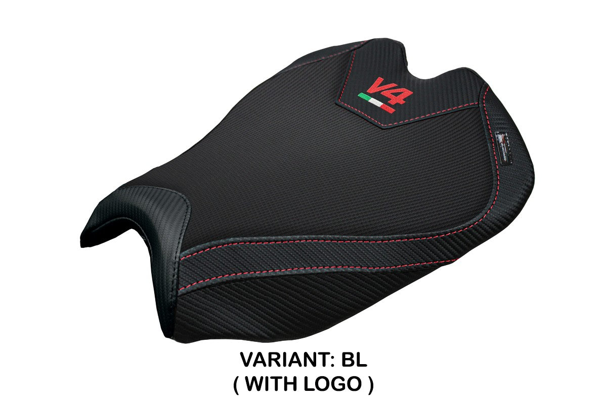 Ducati streetfighter V4 2025 Seat Cover Tappezzeria Black Logo V4