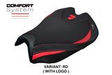 Ducati streetfighter V4 2025 Seat Cover Tappezzeria Comfort Red Black