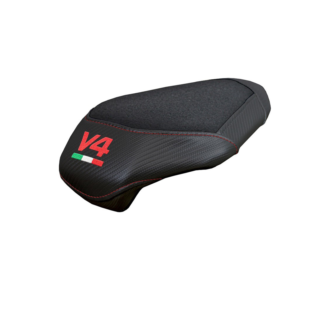 Ducati streetfighter V4 2025 Rear Seat Cover Tappezzeria Ultragrip Black Logo V4