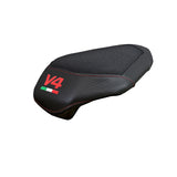Ducati streetfighter V4 2025 Rear Seat Cover Tappezzeria Ultragrip Black Logo V4