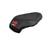 Ducati streetfighter V4 2025 Rear Seat Cover Tappezzeria Velvet Black Logo V4