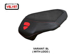 Ducati streetfighter V4 2025 Rear Seat Cover Tappezzeria Velvet Black